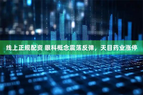 线上正规配资 眼科概念震荡反弹，天目药业涨停